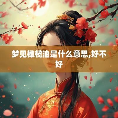 梦见橄榄油是什么意思,好不好