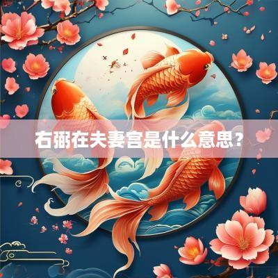 右弼在夫妻宫是什么意思？
