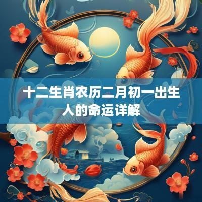 十二生肖农历二月初一出生人的命运详解