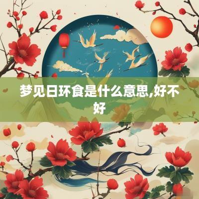 梦见日环食是什么意思,好不好