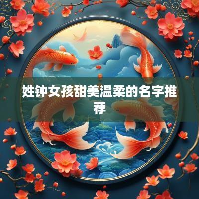 姓钟女孩甜美温柔的名字推荐