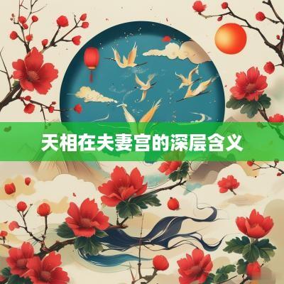 天相在夫妻宫的深层含义