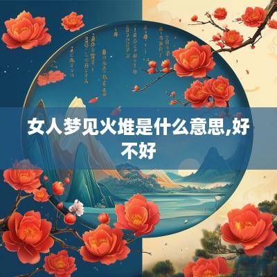 女人梦见火堆是什么意思,好不好