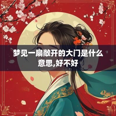 梦见一扇敞开的大门是什么意思,好不好
