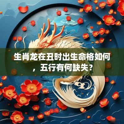 生肖龙在丑时出生命格如何，五行有何缺失？