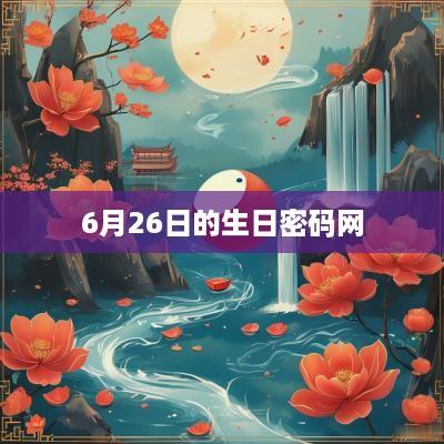 6月26日的生日密码网