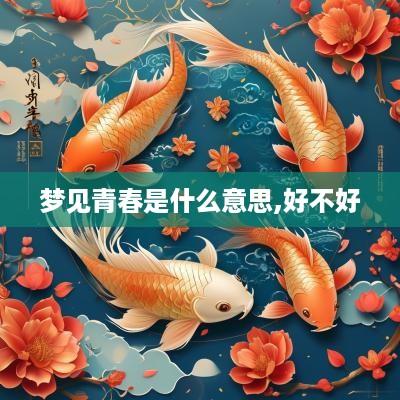 梦见青春是什么意思,好不好
