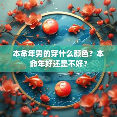 本命年男的穿什么颜色？本命年好还是不好？