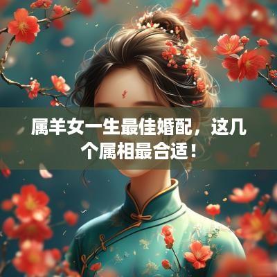 属羊女一生最佳婚配，这几个属相最合适！