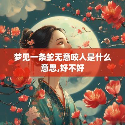 梦见一条蛇无意咬人是什么意思,好不好