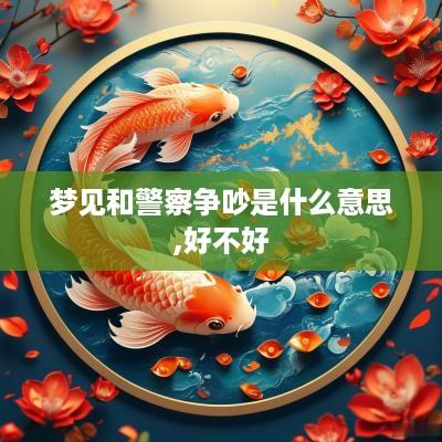 梦见和警察争吵是什么意思,好不好