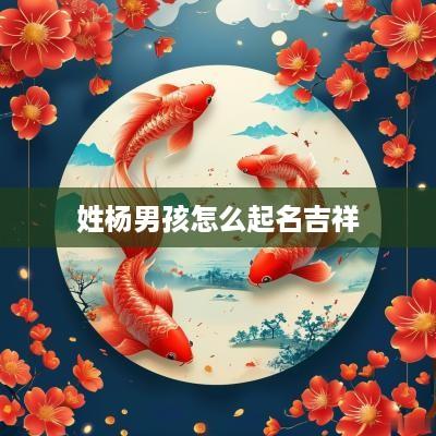 姓杨男孩怎么起名吉祥