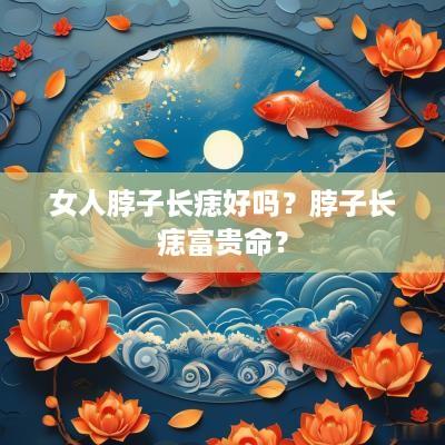 女人脖子长痣好吗？脖子长痣富贵命？