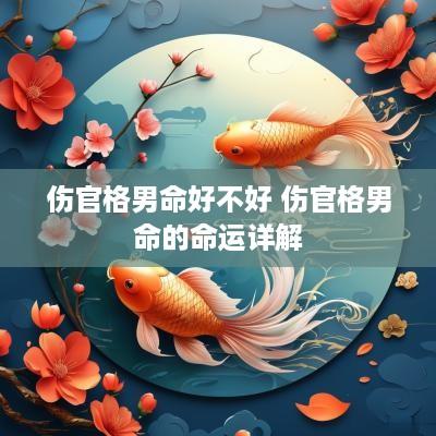 伤官格男命好不好 伤官格男命的命运详解