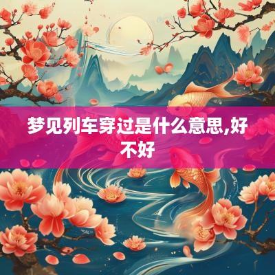 梦见列车穿过是什么意思,好不好