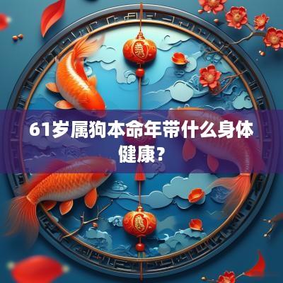 61岁属狗本命年带什么身体健康？