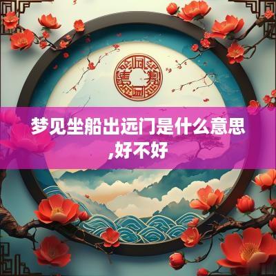 梦见坐船出远门是什么意思,好不好