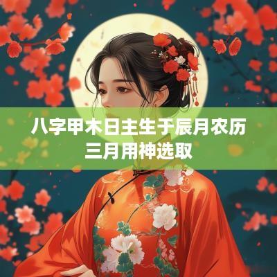 八字甲木日主生于辰月农历三月用神选取