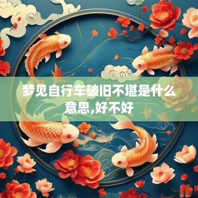 梦见自行车破旧不堪是什么意思,好不好