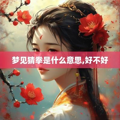 梦见猜拳是什么意思,好不好