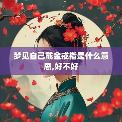 梦见自己戴金戒指是什么意思,好不好
