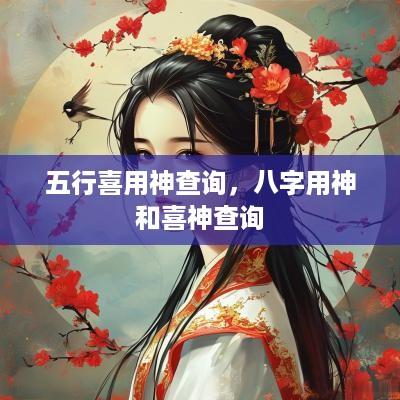 五行喜用神查询，八字用神和喜神查询