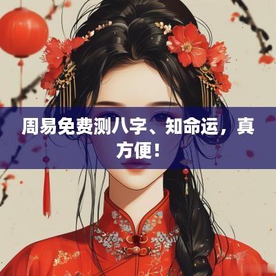 周易免费测八字、知命运，真方便！