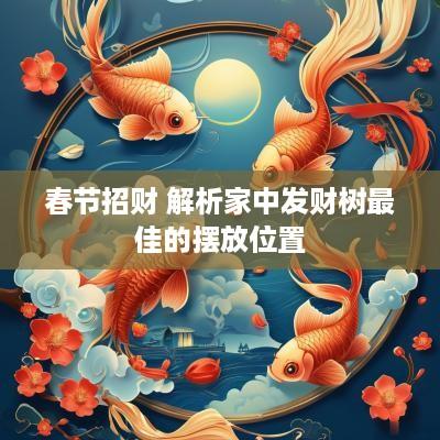 春节招财 解析家中发财树最佳的摆放位置