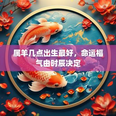 属羊几点出生最好，命运福气由时辰决定
