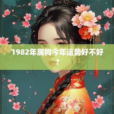 1982年属狗今年运势好不好？