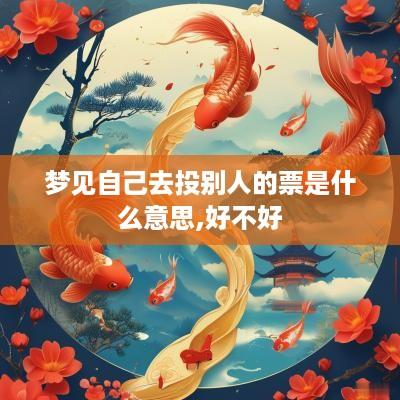 梦见自己去投别人的票是什么意思,好不好
