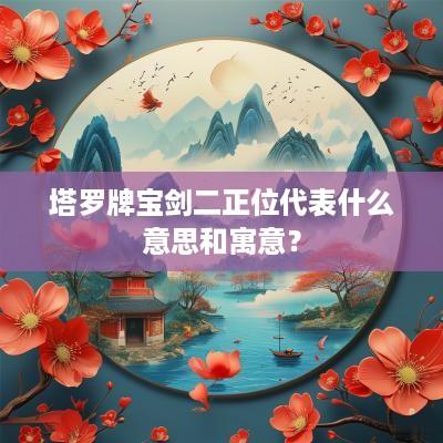 塔罗牌宝剑二正位代表什么意思和寓意？
