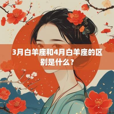 3月白羊座和4月白羊座的区别是什么？