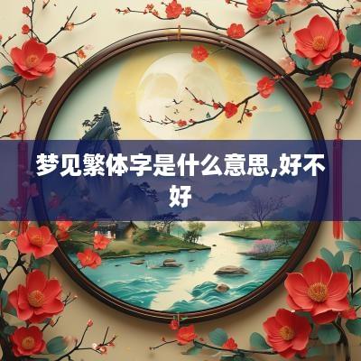 梦见繁体字是什么意思,好不好
