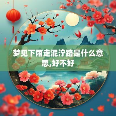 梦见下雨走泥泞路是什么意思,好不好
