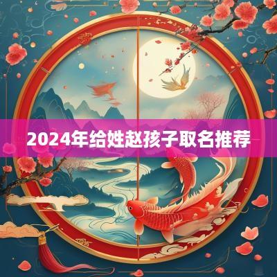 2025年给姓赵孩子取名推荐