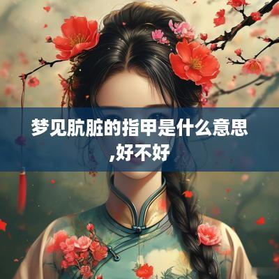 梦见肮脏的指甲是什么意思,好不好