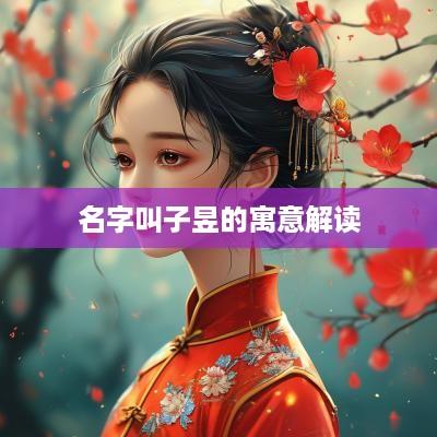名字叫子昱的寓意解读