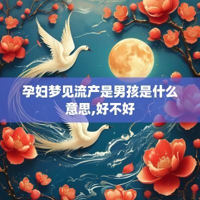 孕妇梦见流产是男孩是什么意思,好不好