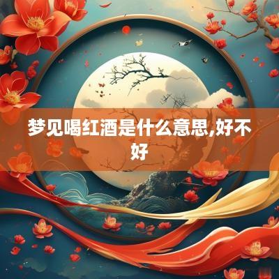 梦见喝红酒是什么意思,好不好
