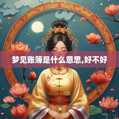 梦见账簿是什么意思,好不好