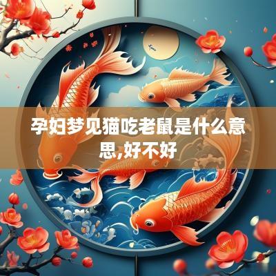 孕妇梦见猫吃老鼠是什么意思,好不好