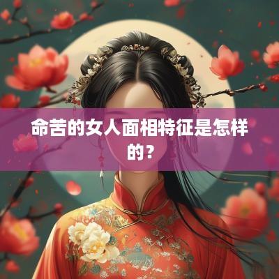 命苦的女人面相特征是怎样的？