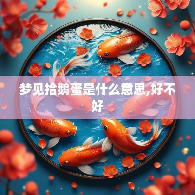 梦见拾鹅蛋是什么意思,好不好