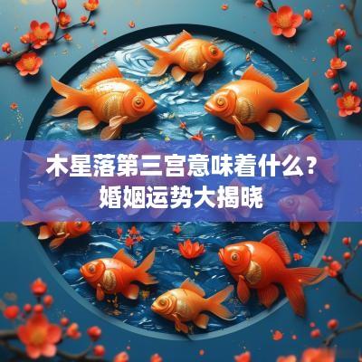 木星落第三宫意味着什么？婚姻运势大揭晓