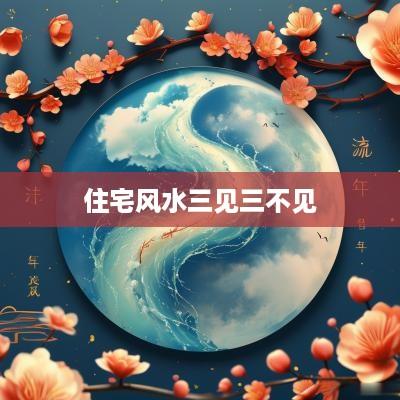 住宅风水三见三不见