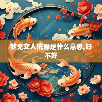 梦见女人洗澡是什么意思,好不好