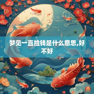 梦见一直捡钱是什么意思,好不好