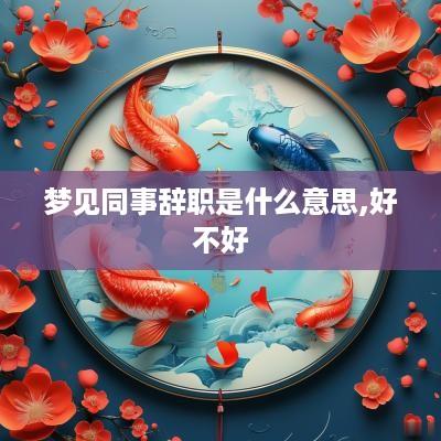 梦见同事辞职是什么意思,好不好