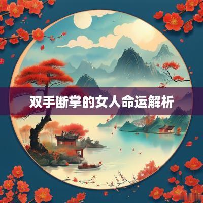 双手断掌的女人命运解析